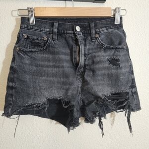 American Eagle Highest Rise 90s Boyfriend Distressed Jean Shorts
